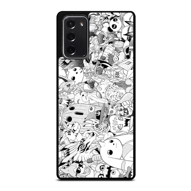 DIGIMON BLACK WHITE Samsung Galaxy Note 20 Case