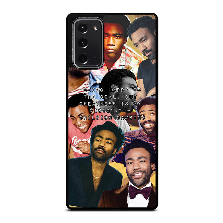CHILDISH GAMBINO QUOTE Samsung Galaxy Note 20 Case