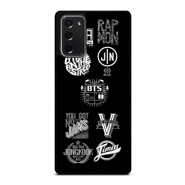 BTS BANGTAN BOYS KPOP LOGO Samsung Galaxy Note 20 Case BTS BANGTAN BOYS KPOP LOGO Samsung Galaxy Note 20 Case