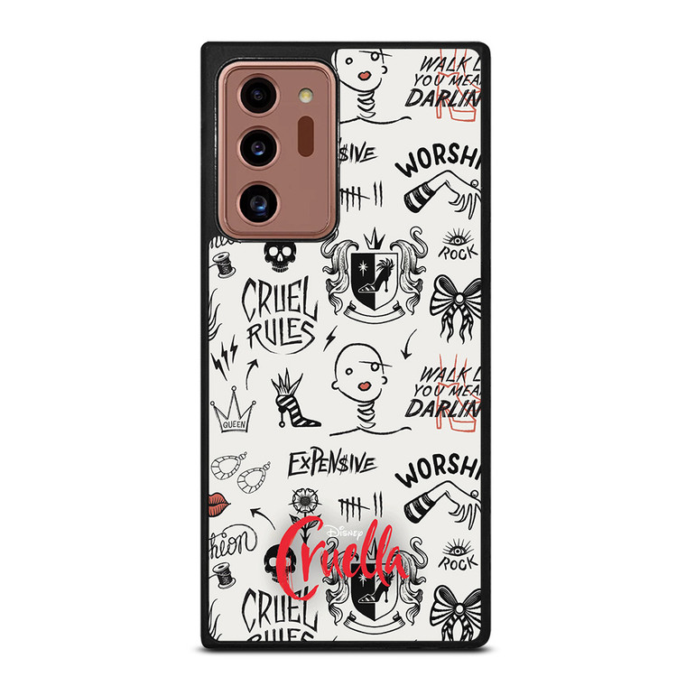 CRUELLA DISNEY PATTERN Samsung Galaxy Note 20 Ultra Case