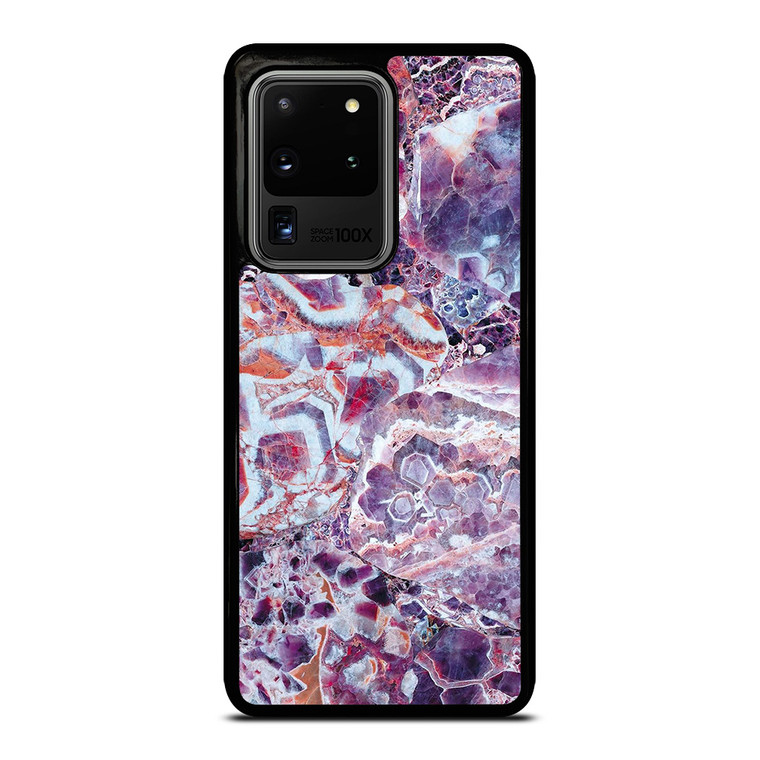 PURPLE CRYSTAL MARBLE PATTERN 2 Samsung Galaxy S20 Ultra Case