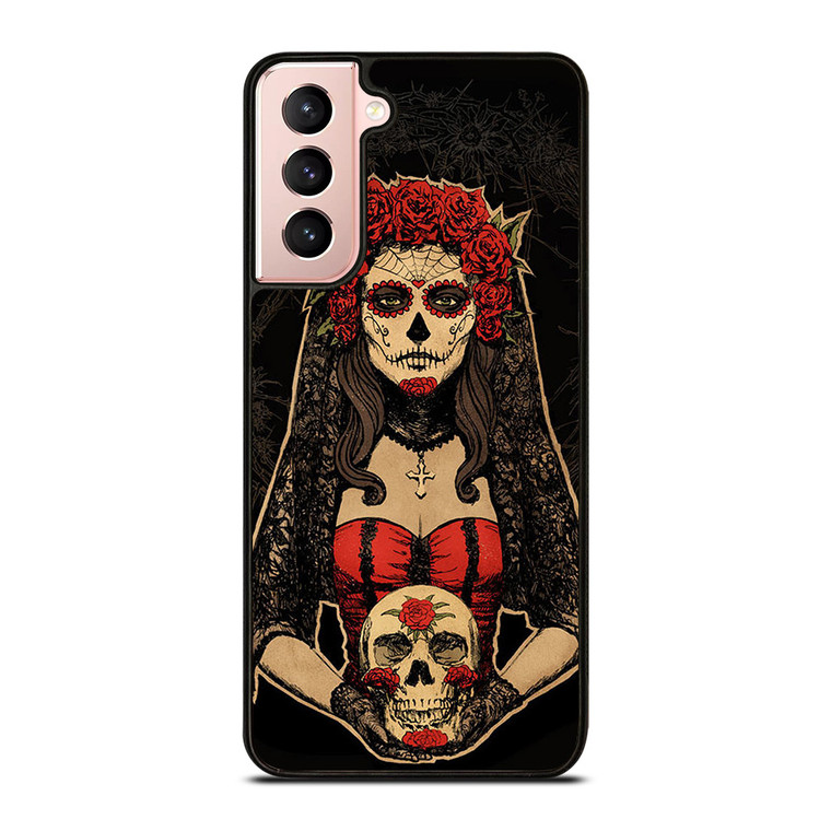 SUGAR SKULL GIRL 2 Samsung Galaxy S21 Case