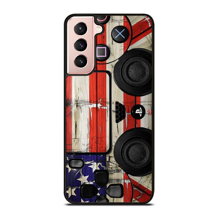PS4 CONTROLLER AMERICAN Samsung Galaxy S21 Case