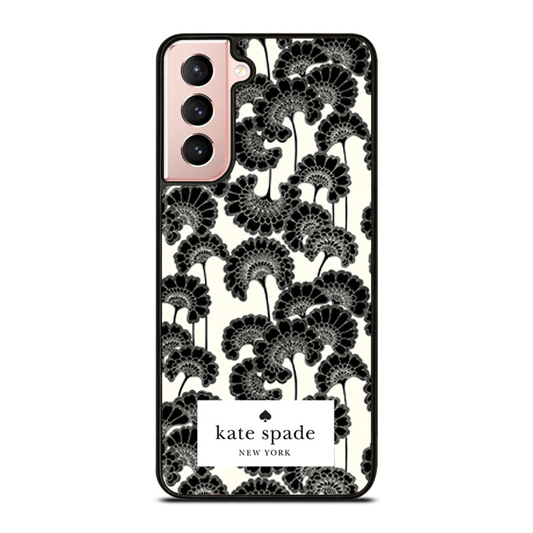 JAPANESE BLACK FLORAL KADE SPADE Samsung Galaxy S21 Case