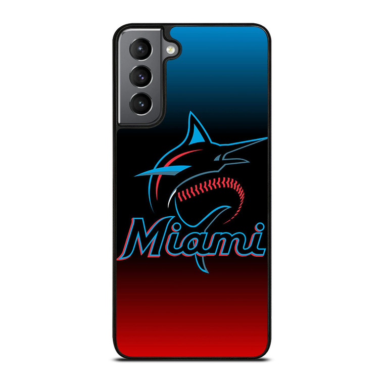 MIAMI MARLINS MLB LOGO Samsung Galaxy S21 Plus Case
