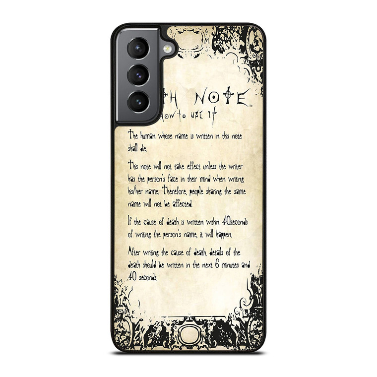 RULES OF THE DEATH NOTE 2 Samsung Galaxy S21 Plus Case