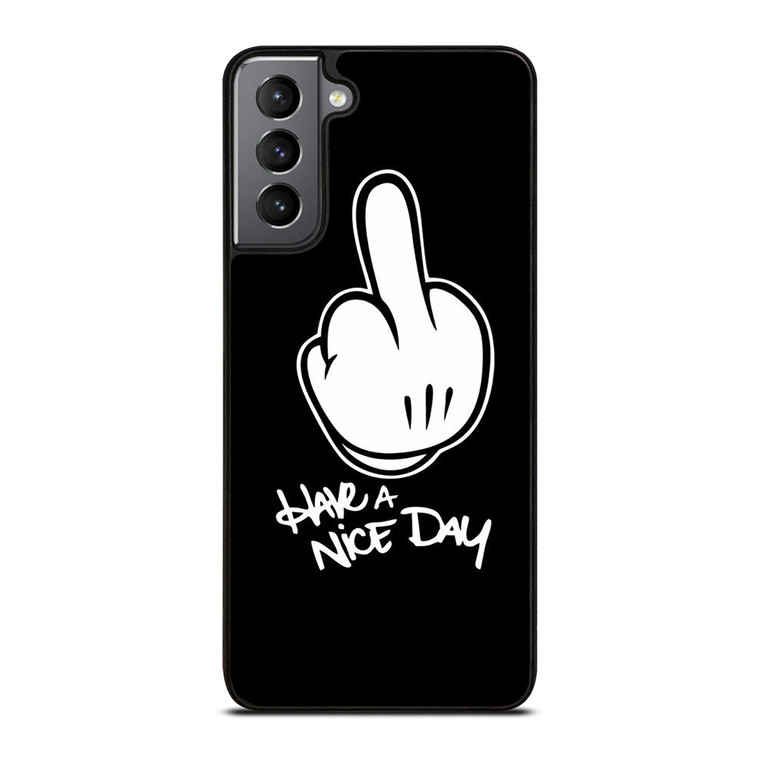 MICKEY MOUSE MIDDLE FINGER Samsung Galaxy S21 Plus Case