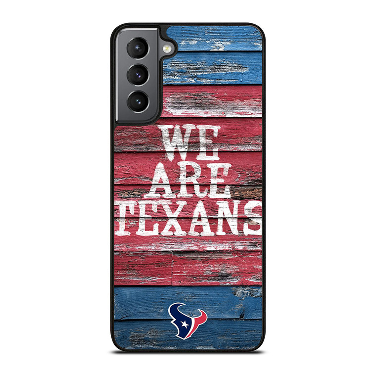 HOUSTON TEXANS WOODEN Samsung Galaxy S21 Plus Case
