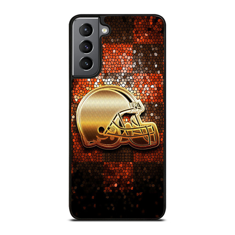 CLEVELAND BROWNS HELMET Samsung Galaxy S21 Plus Case