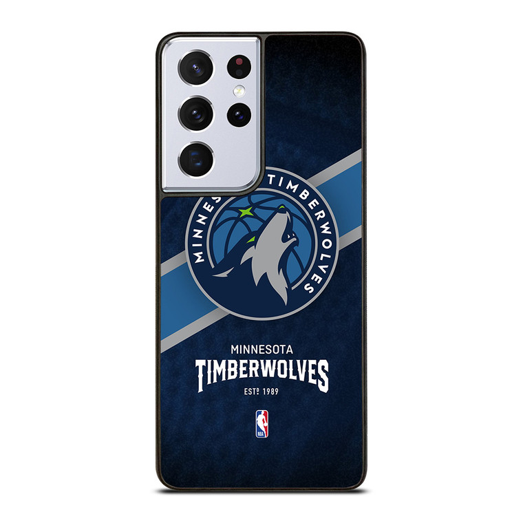 MINNESOTA TIMBERWOLVES LOGO 3 Samsung Galaxy S21 Ultra Case