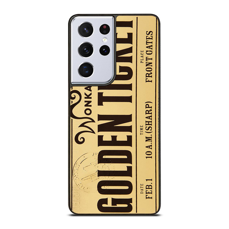 WILLY WONKA GOLDEN TICKET CHOCOLATE BAR Samsung Galaxy S21 Ultra Case