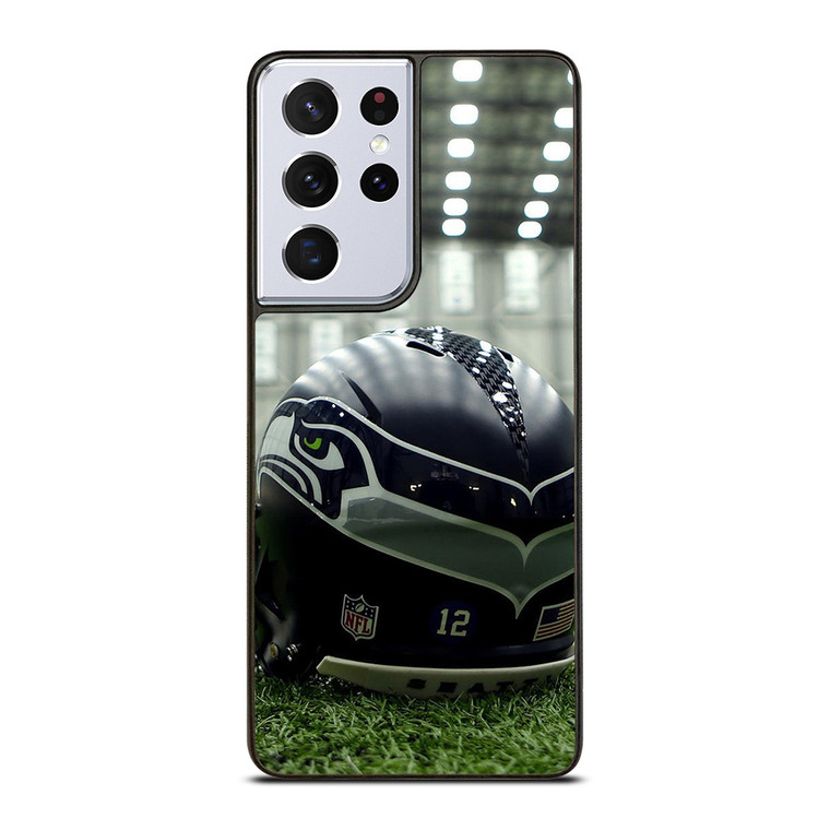 SEATTLE SEAHAWK HELMET Samsung Galaxy S21 Ultra Case