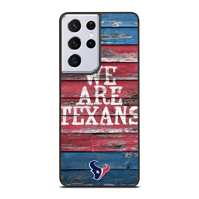 HOUSTON TEXANS WOODEN Samsung Galaxy S21 Ultra Case