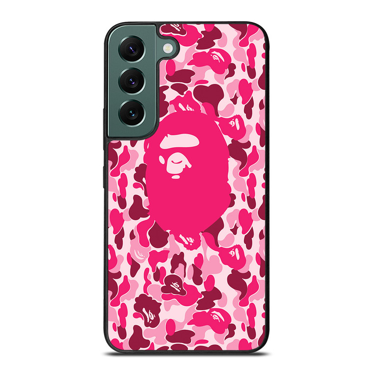 CAMO BAPE LOGO 4 Samsung Galaxy S22 Case