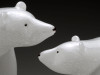 glass bear sculpture | Polar Bear, cub | 3"