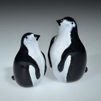 Hand Blown Glass Penguin | Glass bird figurine |Hand Sculpted and