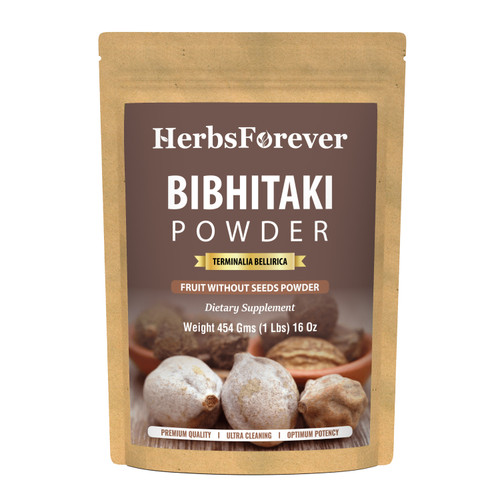 Bibhitaki Powder (Terminalia Bellerica) - Non GMO - Vegan - (454Gms -1 LBS)