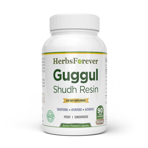 Shudh Guggul Capsules – Commiphora Wightii - 90 Vege Capsules - 800 mg each