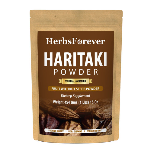 Haritaki Powder – Terminalia Chebula – Non GMO - Vegan - 454 Gms - 1LBS