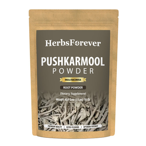 Pushkarmool Powder (Inula Racemosa) - Non GMO  - Vegan - (454 Gms - 1LBS)