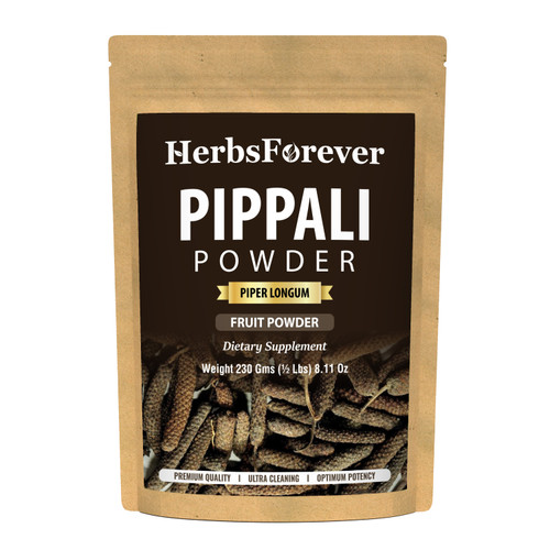 Pippali Powder – Piper longum – Non GMO - Vegan – 230 Gms- ½ LBS