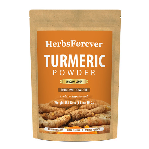 Turmeric Powder (Curcuma Longa) - Non GMO - Vegan - (454 Gms - 1LBS)