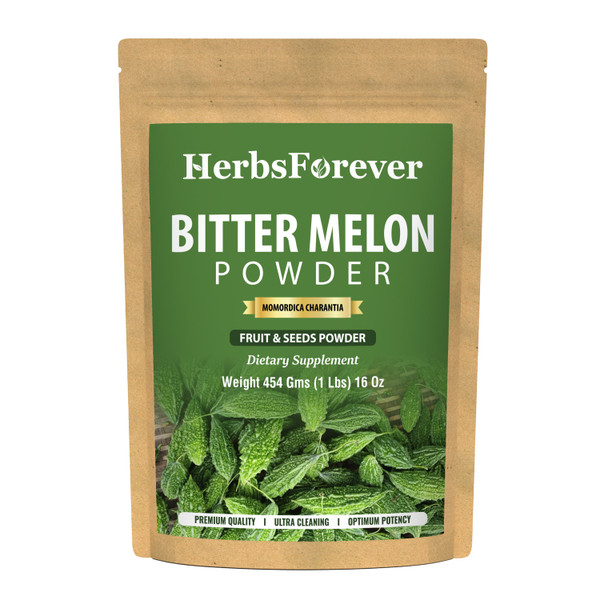 Bitter Melon (Karela) Powder (Momordica Charantia ) – Non GMO  – Vegan – (454 Gms – 1LBS)