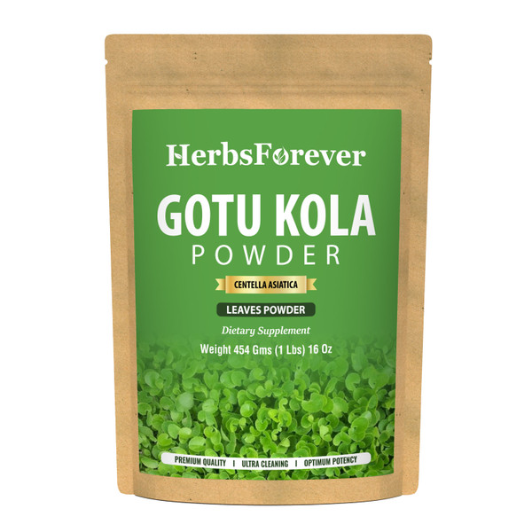 Gotu Kola Powder  (Centella Asiatica) - Non GMO - Vegan - (454 Gms - 1LBS)