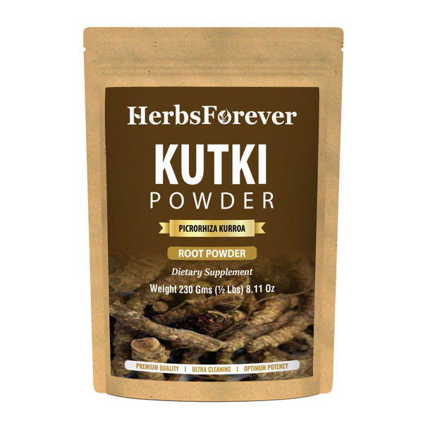 Kutki Powder (Picrorhiza Kurroa) – Non GMO - Vegan – (230 Gms - ½ LBS)