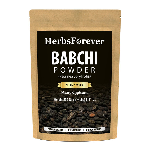 Babchi Powder (Psoralea Corylifolia) - Non GMO - Organic - Vegan - (230 Gms)