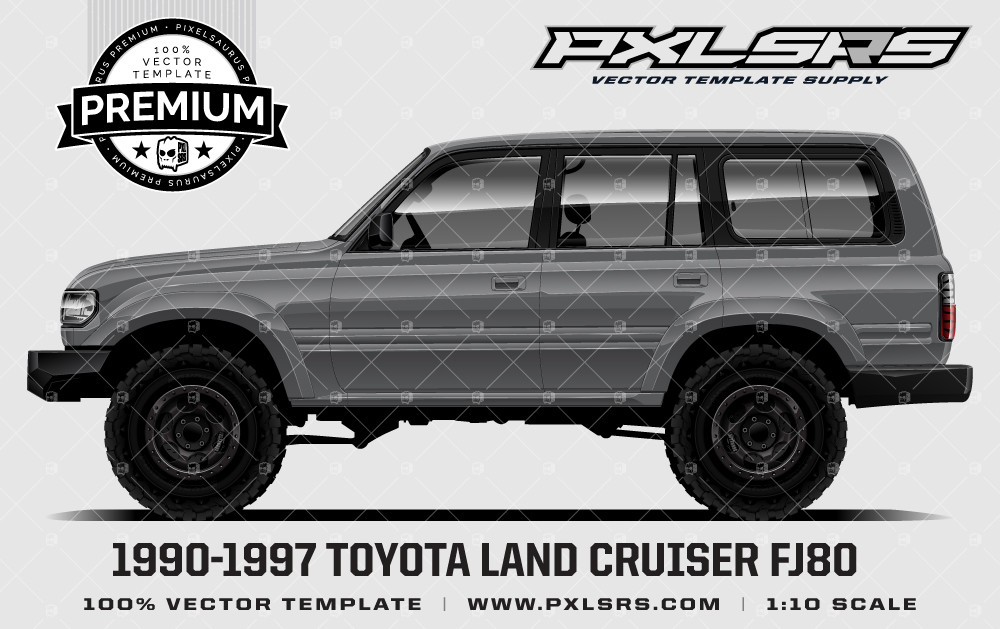 1990-1997 TOYOTA LAND CRUISER FJ80 / 80 SERIES 'Premium Side