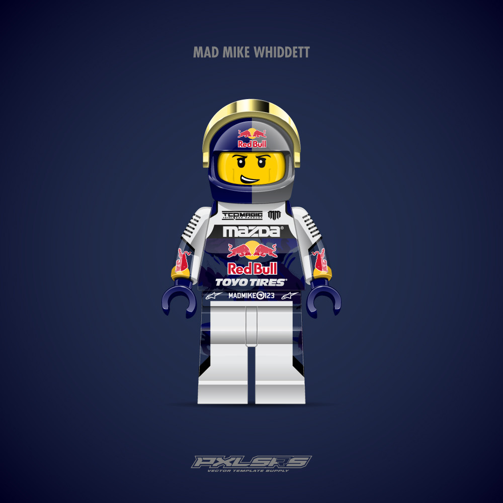 Brick Racer - Lego Mini Figurine 'Vector' Template
