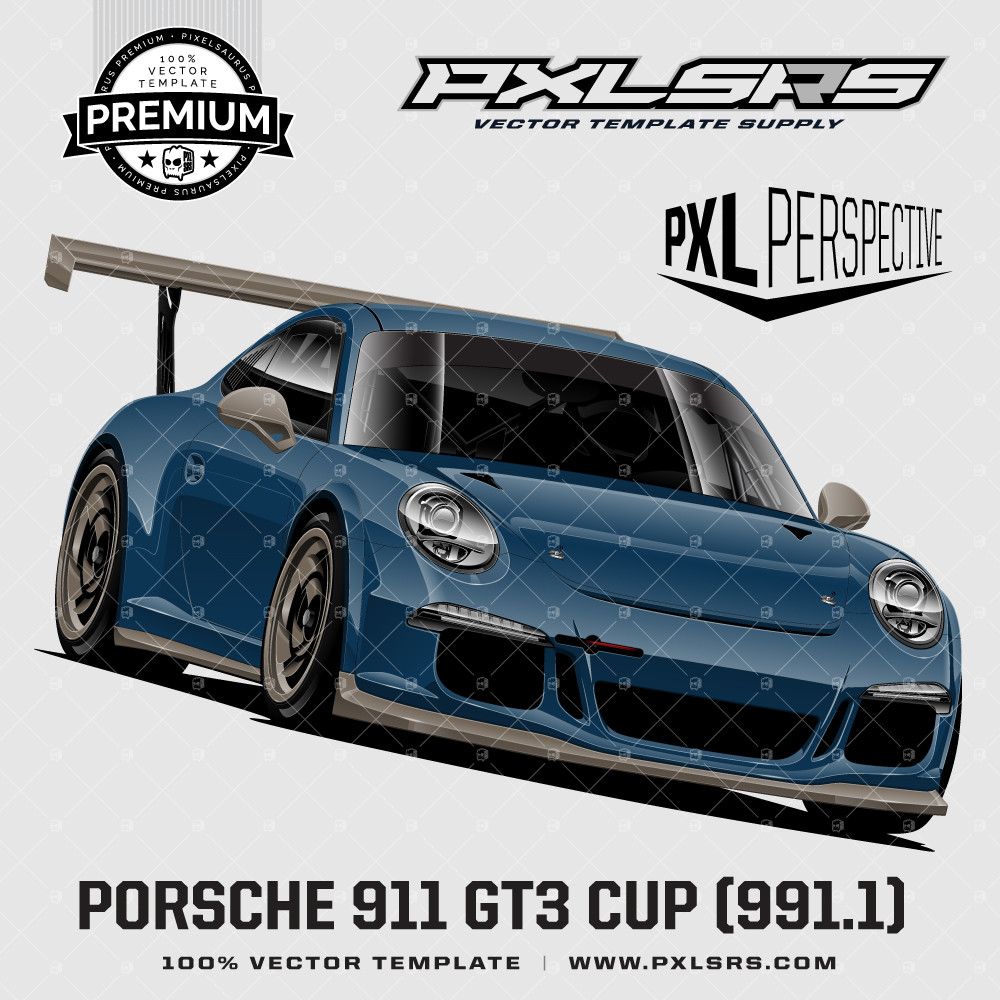 Porsche 911 GT3 Cup (991.1) 'Premium Perspective' 100% Vector
