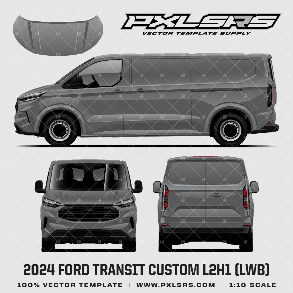 Drawings Ford Transit Custom Blueprint Ford Transit Panel Van L2H2