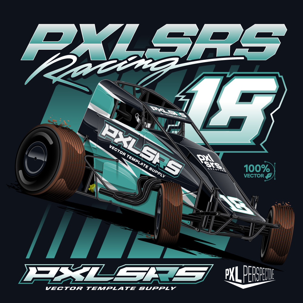 sprint car graphics template