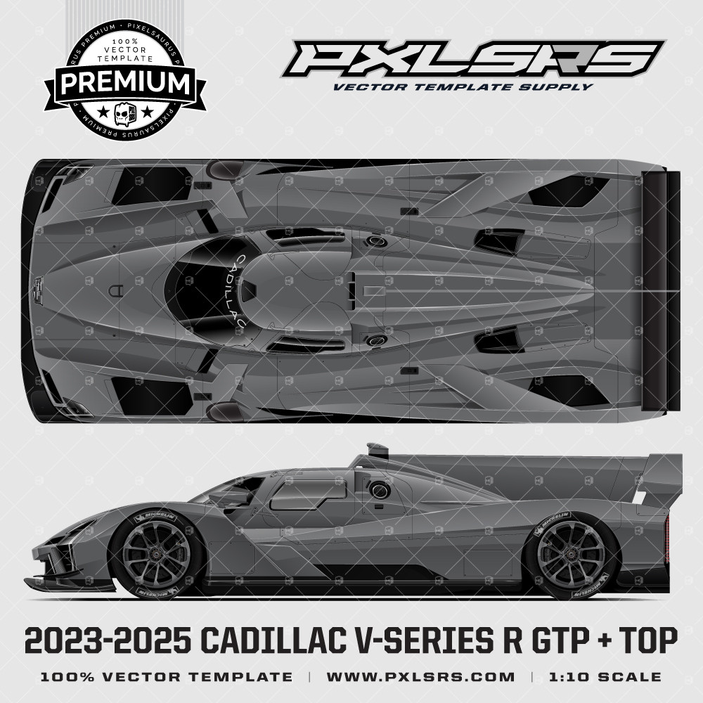 2023-2025 CADILLAC V-Series R - GTP + Top 'Premium' Vector Template ...