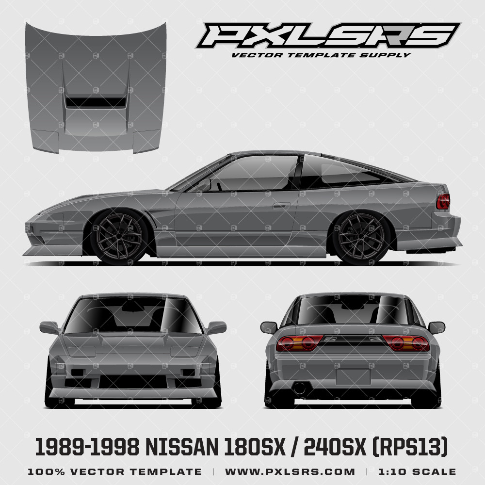 Aiページ 1989-1994 Nissan 180SX / 240SX (RPS13) 'Vector' Template