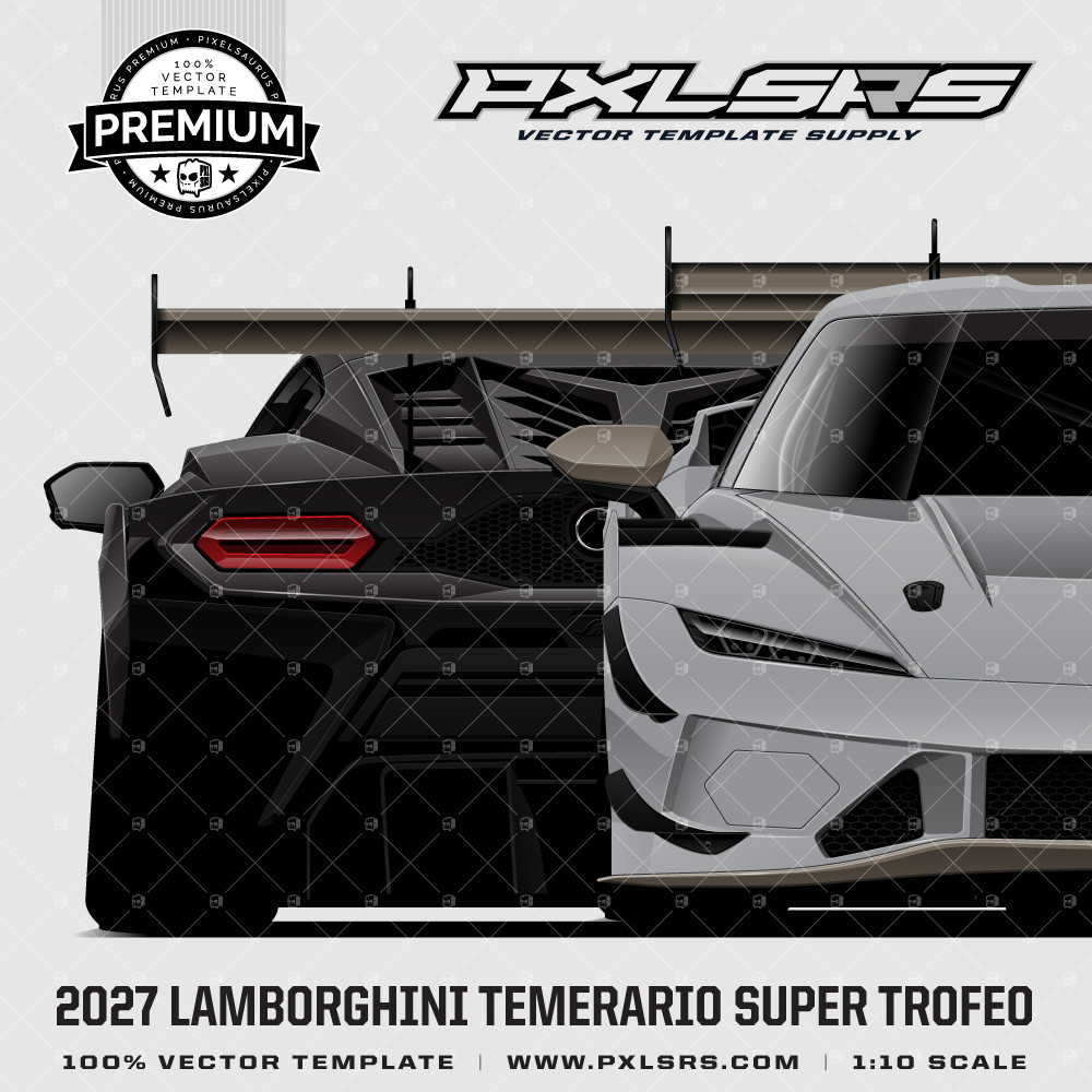 2026 Lamborghini Temerario GT3 'Premium' Full Vector Template