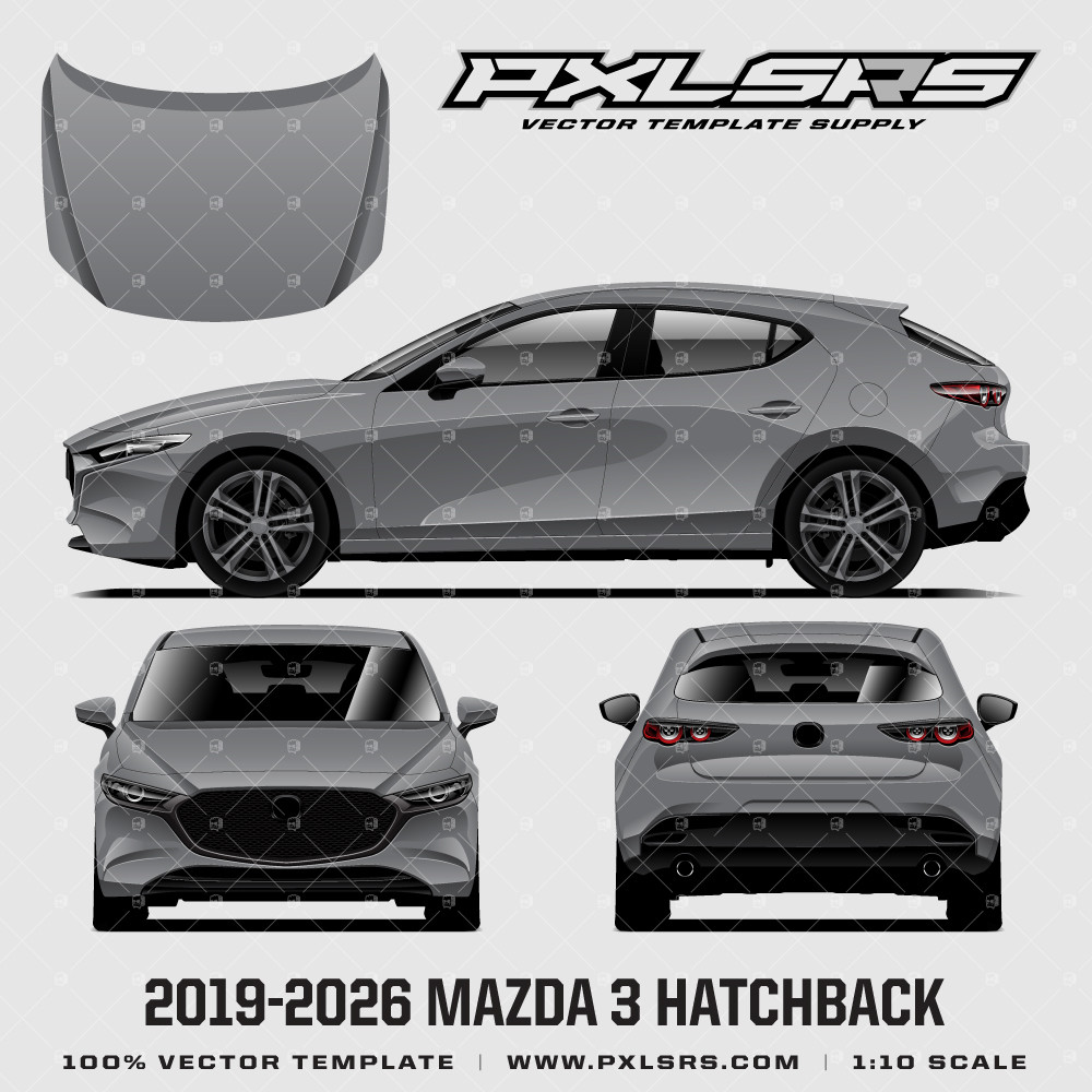 2019-2026 Mazda 3 Hatchback 'Vector' Template