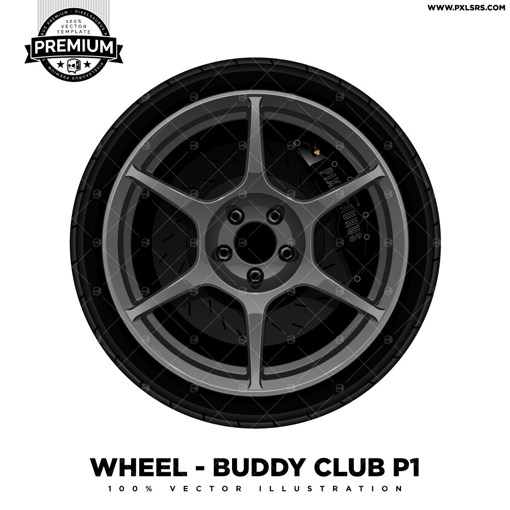 Buddy Club P1 'Premium' Vector Wheel - Pixelsaurus