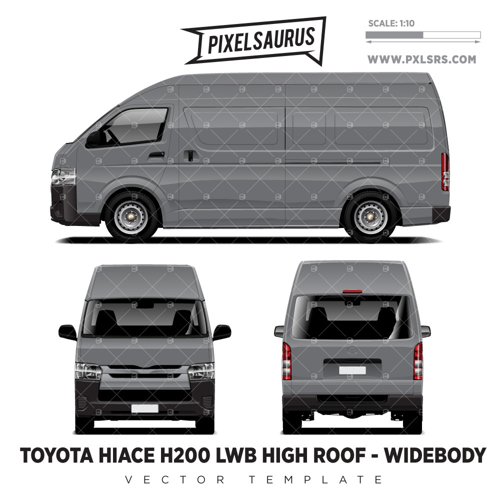 2004-2018 Toyota Hiace / Regius Ace (H200) LWB - Hi_Roof Widebody