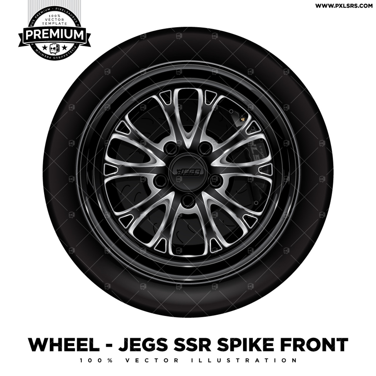 JEGS SSR Spike Front 'Premium' Vector Wheel - Pixelsaurus