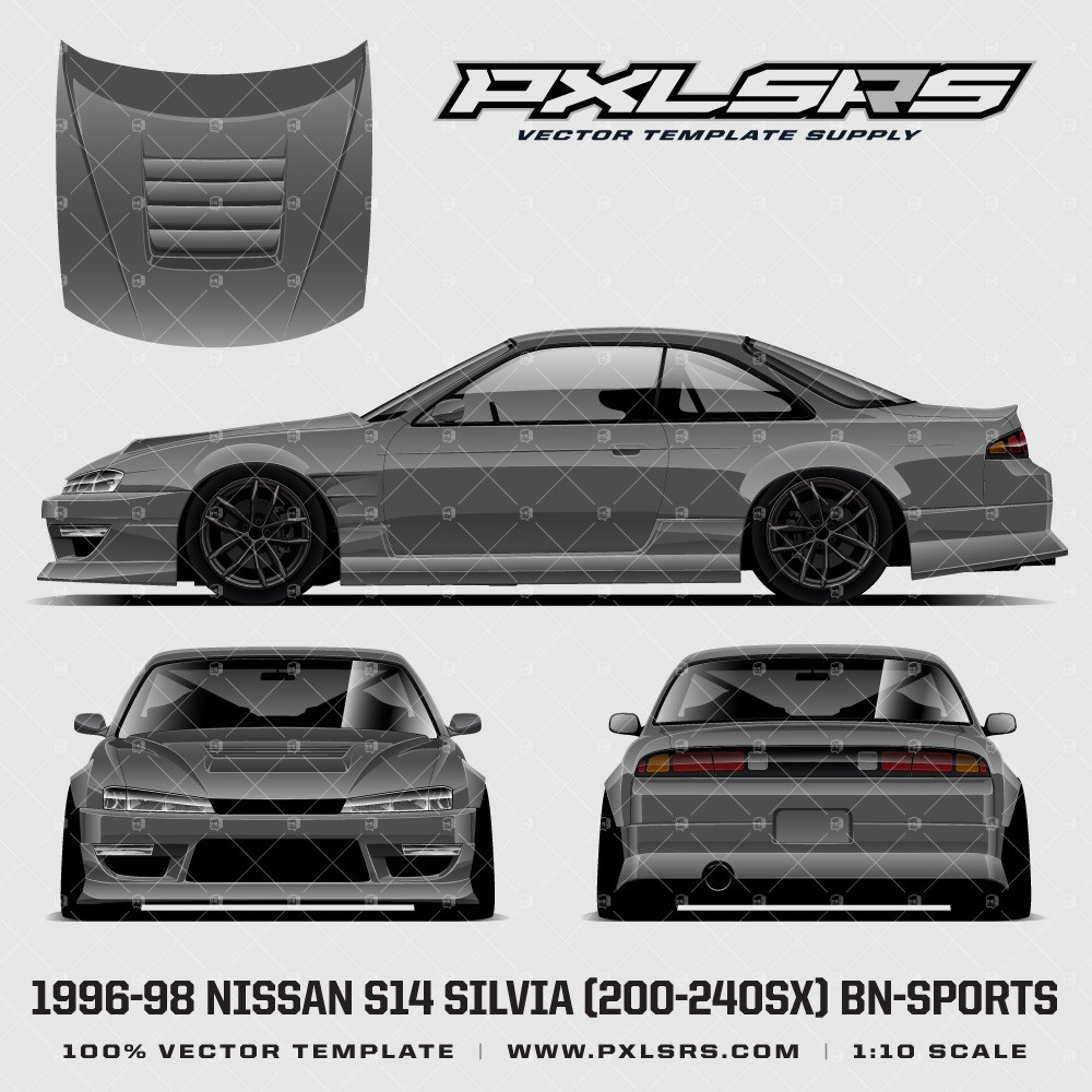 1996-1998 Nissan S14 Silvia Kouki (200sx-240sx) BN-Sports Drift