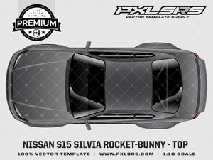 1999-2002 NISSAN S15 SILVIA / 200SX ROCKET BUNNY TOP 'PREMIUM' Template 1999-2002 NISSAN S15 SILVIA / 200SX ROCKET BUNNY TOP 'PREMIUM' Template