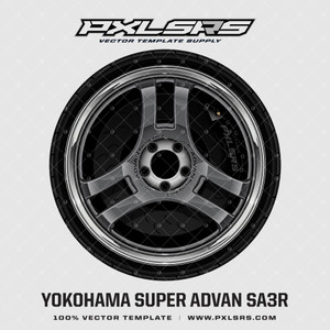 YOKOHAMA SUPER ADVAN SA3R 'Premium' Vector Wheel YOKOHAMA SUPER ADVAN SA3R 'Premium' Vector Wheel