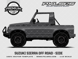 Suzuki Sierra Off Roader - SIDE 'Premium' Vector Template Suzuki Sierra Off Roader - SIDE 'Premium' Vector Template