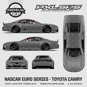 2018-2023 Toyota Camry Nascar Euro Series - Full 'Premium' Vector Template 2018-2023 Toyota Camry Nascar Euro Series - Full 'Premium' Vector Template