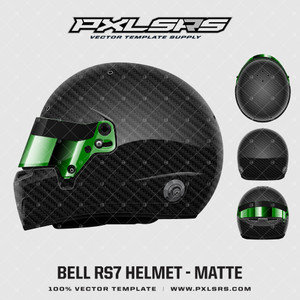 Bell RS7 - Matte - Helmet Vector Template Bell RS7 - Matte - Helmet Vector Template