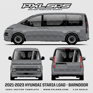 2021-2023 Hyundai Staria Load - Barn Door 'Vector' Template 2021-2023 Hyundai Staria Load - Barn Door 'Vector' Template