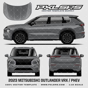 2023 MITSUBISHI OUTLANDER VRX / PHEV '100% Vector' Template 2023 MITSUBISHI OUTLANDER VRX / PHEV '100% Vector' Template